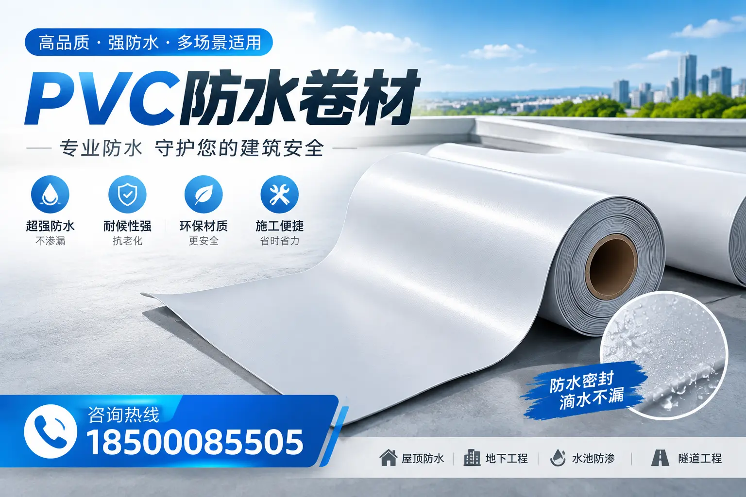 PVC防水卷材的市场竞争分析,佳木斯品牌选择参考